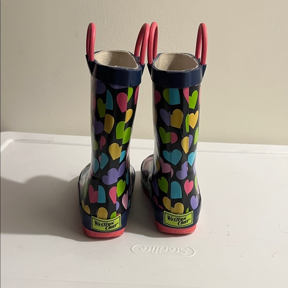 Western Chief Multicolor Heart Rain Boots - Picture 3 of 7